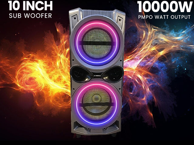 Saxon 1010 Trollee Speaker 10000W PMPO