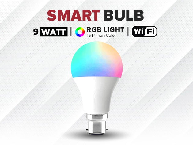 Simonex Sternet Smart 9 Watt Smart Bulb | E27 | CCT+RGB | Compatible with Amazon Alexa & Google Home | STB9W7