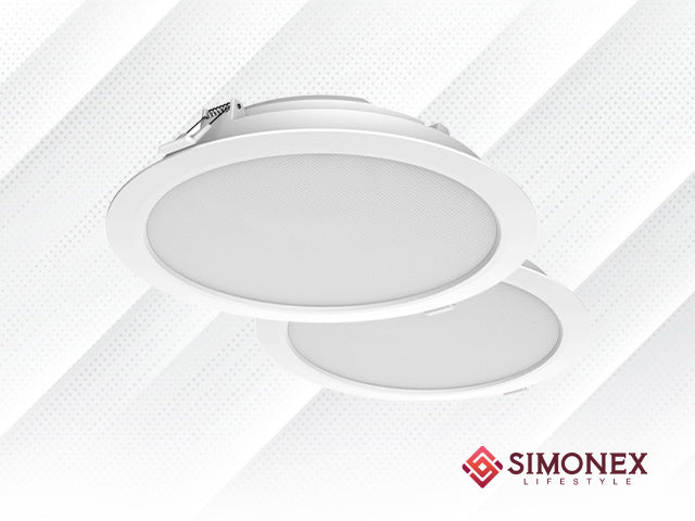 Simonex Sternet Smart 15 Watt Smart Panel Downlight | CCT | Compatible with Amazon Alexa & Google Home | STD15WT