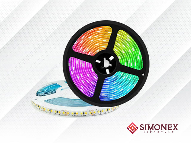 Simonex Sternet Smart 14.4 Watt Smart Strip | RGB | Compatible with Amazon Alexa & Google Home | STS5MC